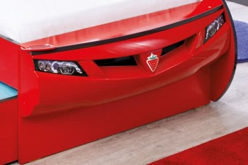 CARBED Кровать-машина Coupe с выдвижной кроватью Red 20.03.1306.00 в Безменово - bezmenovo.mebel54.com | фото