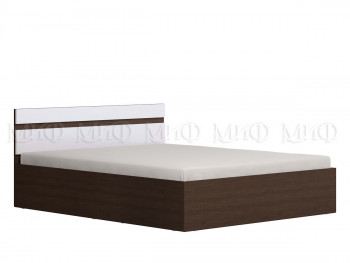 Ким кровать 1,4 (Венге/белый глянец) в Безменово - bezmenovo.mebel54.com | фото