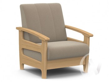 Кресло для отдыха Омега (бук лак/CATANIA LATTE) в Безменово - bezmenovo.mebel54.com | фото