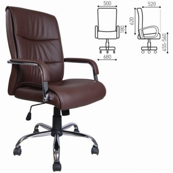 Кресло офисное BRABIX Space EX-508 (коричневый) в Безменово - bezmenovo.mebel54.com | фото