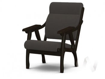 Кресло Вега-10 (венге лак/ULTRA GRAFIT) в Безменово - bezmenovo.mebel54.com | фото