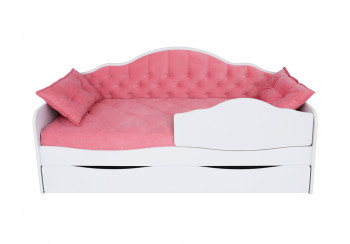 Кровать 180 серии Иллюзия Лайт 1 ящик 89 Розовый (подушки) в Безменово - bezmenovo.mebel54.com | фото