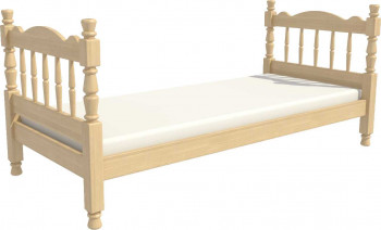 Кровать одинарная Аленка из массива сосны 800*1890 Сосна в Безменово - bezmenovo.mebel54.com | фото