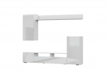 Мебель для гостиной МГС 4 (Белый/Белый глянец) в Безменово - bezmenovo.mebel54.com | фото