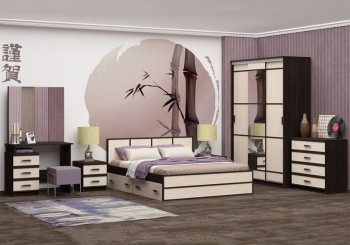 Модульная спальня Сакура в Безменово - bezmenovo.mebel54.com | фото